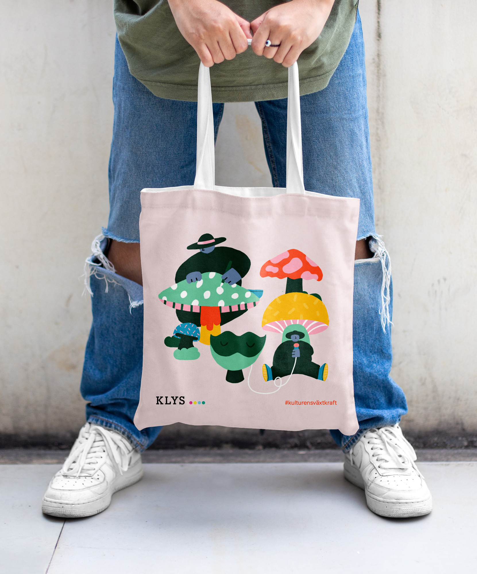 Klys tote bag growth power